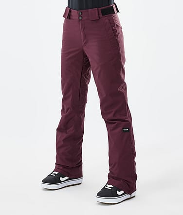 Con W Pantalon de Snowboard Femme Burgundy