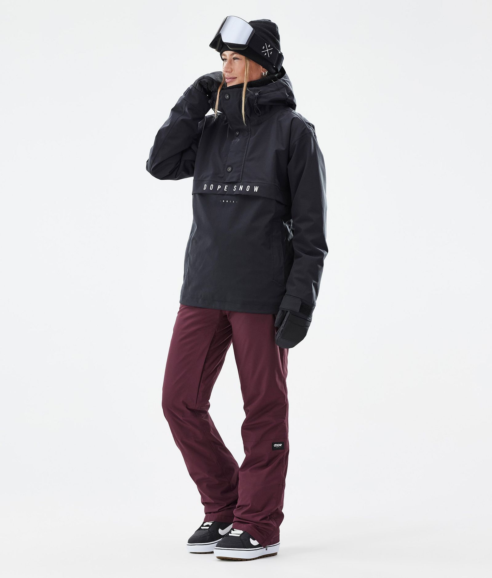 Con W Pantalones Snowboard Mujer Burgundy, Imagen 2 de 6
