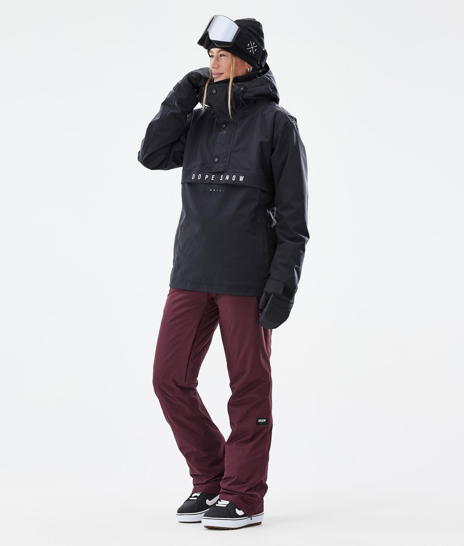 Con W Pantaloni Snowboard Donna Burgundy, Immagine 2 di 6