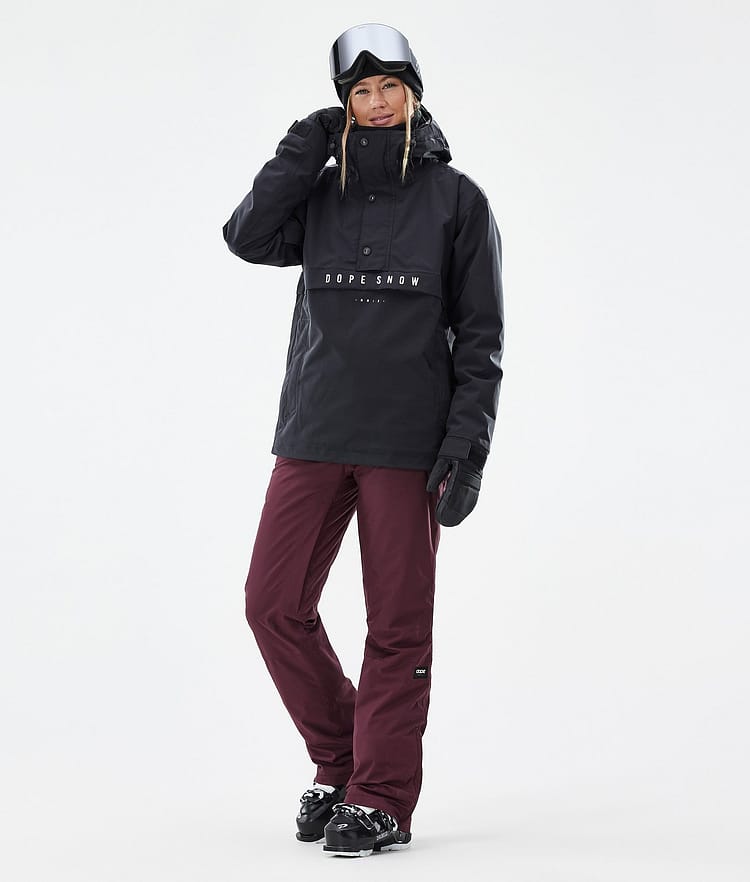 Con W Pantalon de Ski Femme Burgundy, Image 2 of 6