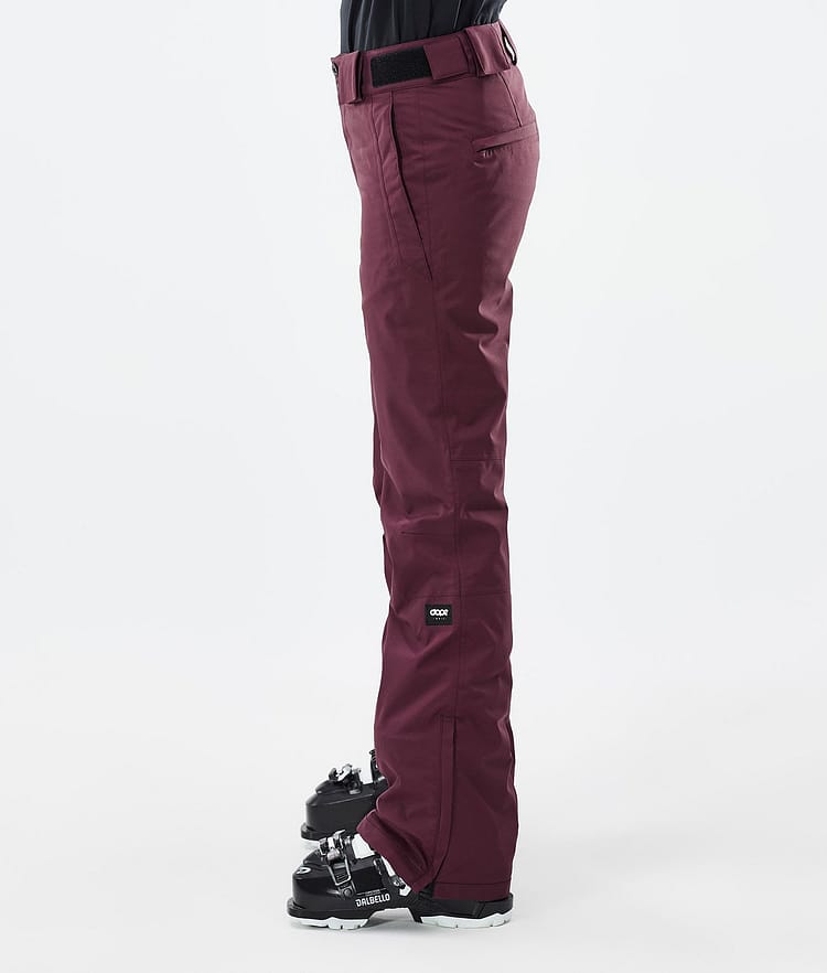 Con W Pantalon de Ski Femme Burgundy, Image 3 of 6