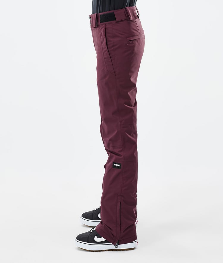 Con W Pantaloni Snowboard Donna Burgundy, Immagine 3 di 6