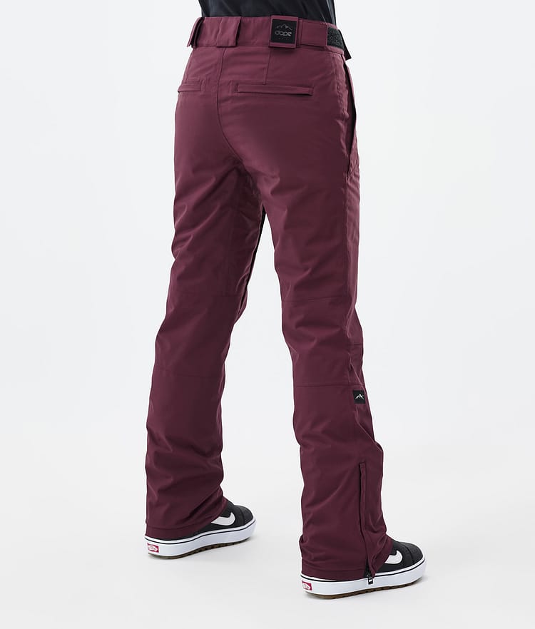 Con W Pantalon de Snowboard Femme Burgundy, Image 4 sur 6