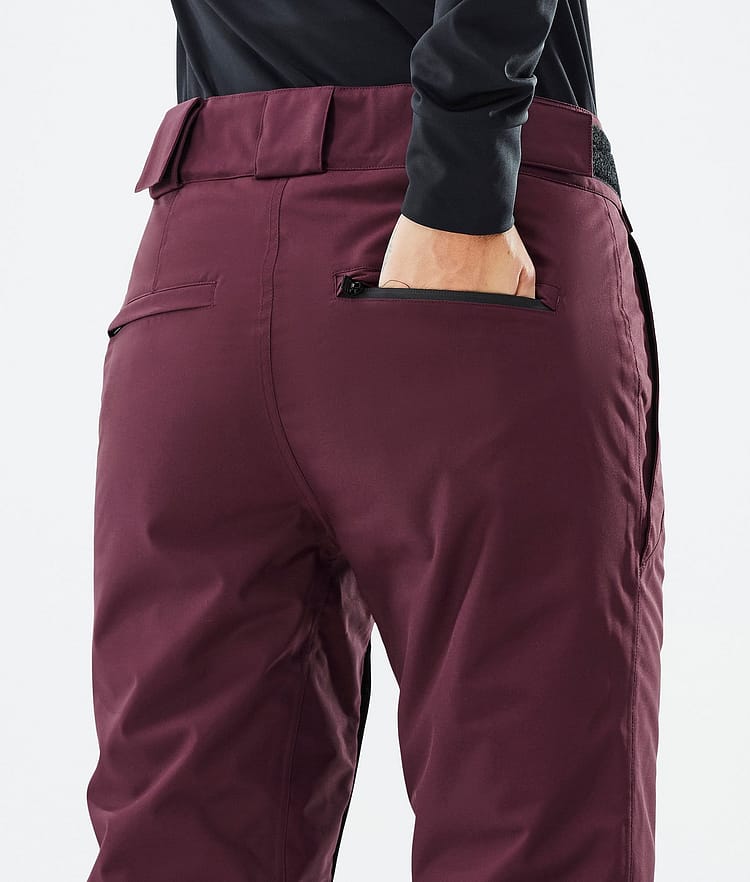 Con W Pantalones Snowboard Mujer Burgundy Renewed, Image 6 of 6