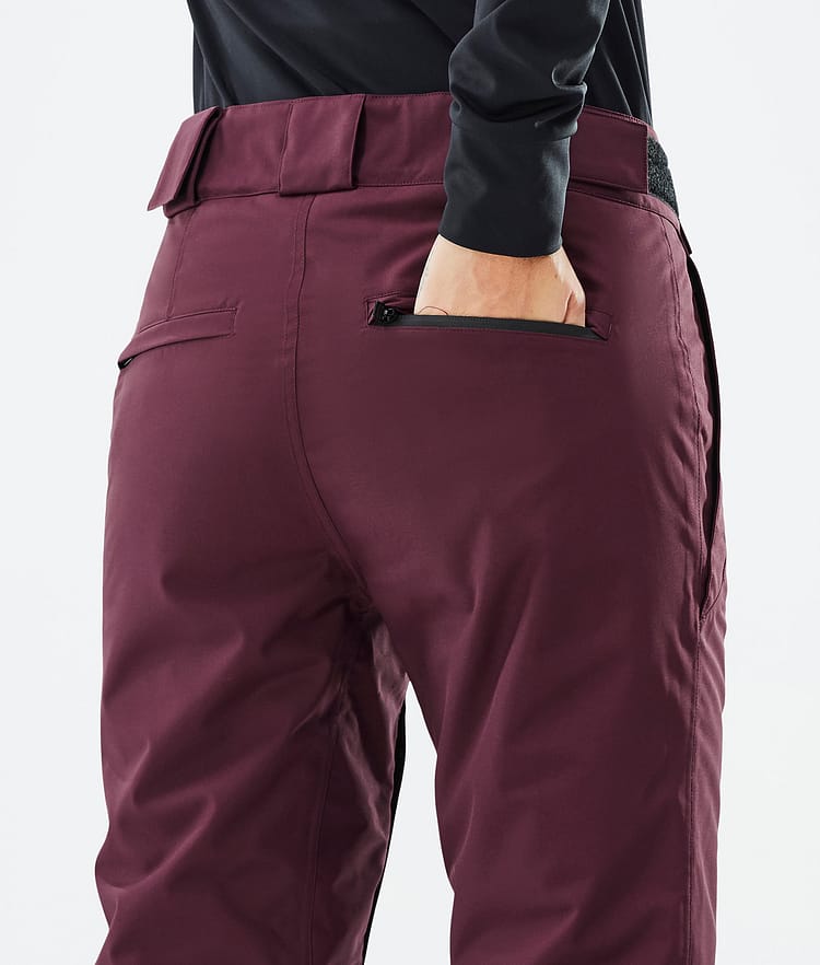 Con W Pantaloni Snowboard Donna Burgundy, Immagine 6 di 6