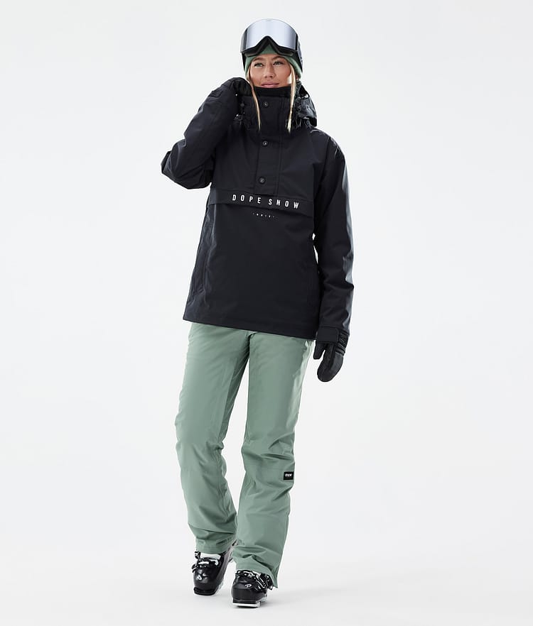 Con W Pantalon de Ski Femme Faded Green