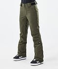 Con W Pantaloni Snowboard Donna Olive Green, Immagine 1 di 6