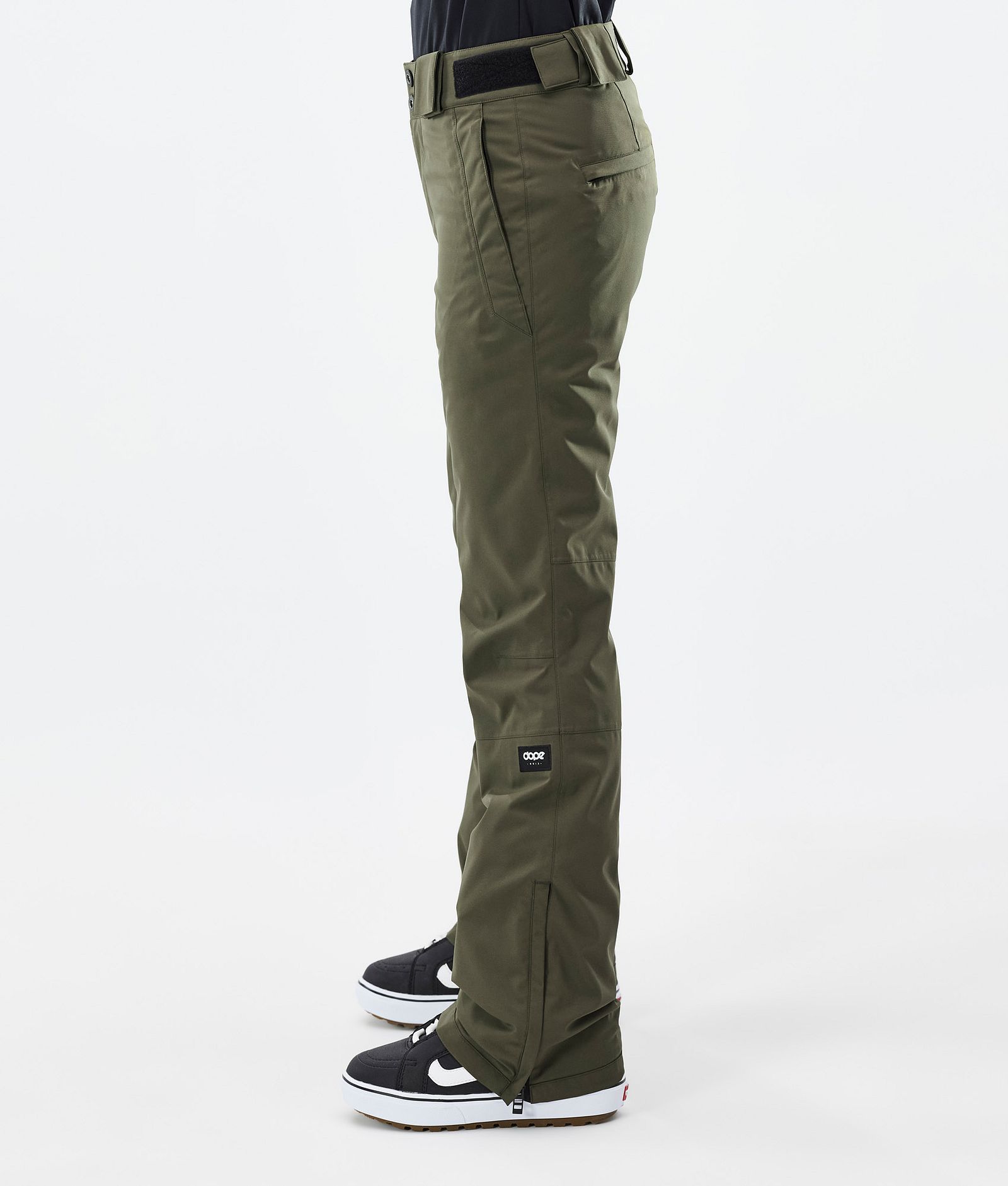 Con W Pantaloni Snowboard Donna Olive Green, Immagine 3 di 6