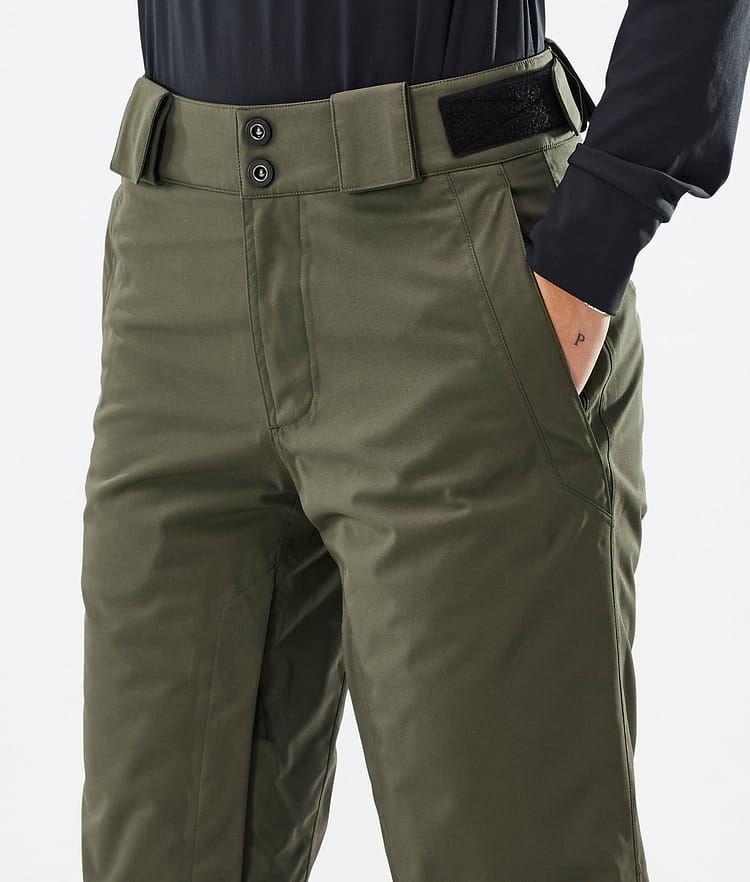 Con W Pantaloni Snowboard Donna Olive Green