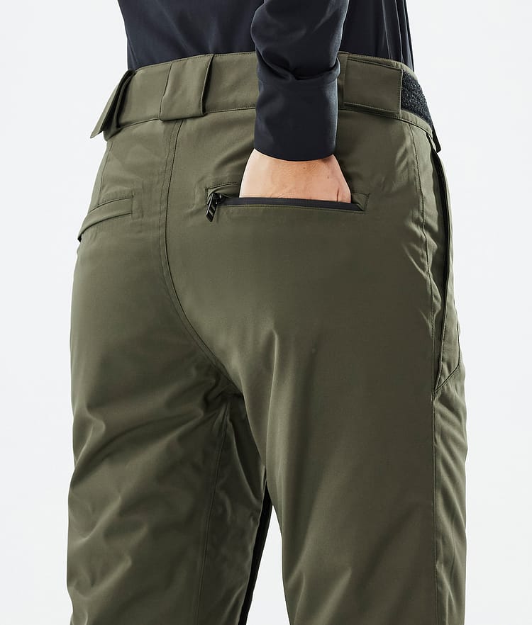 Con W Snowboard Broek Dames Olive Green