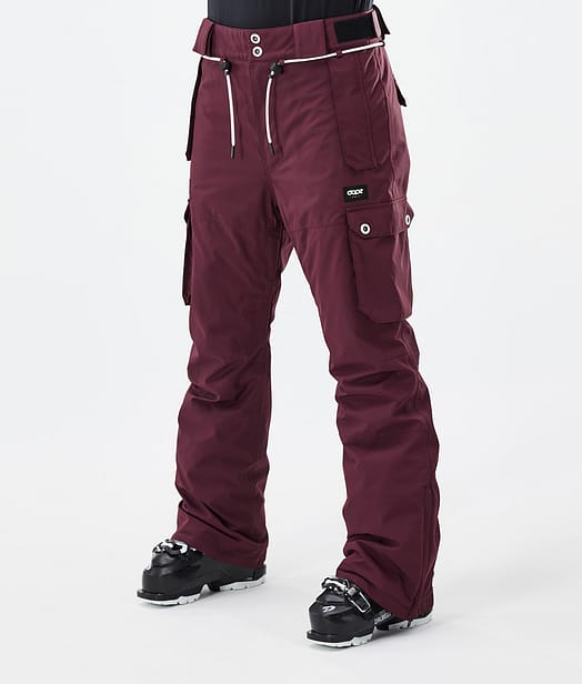 Iconic W Pantalon de Ski Femme Burgundy