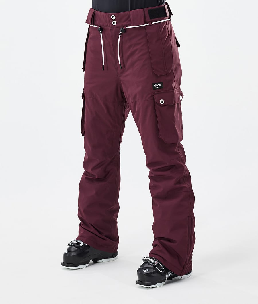 Iconic W Lyžařské Kalhoty Dámské Burgundy