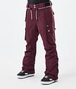 Iconic W Spodnie Snowboardowe Kobiety Burgundy