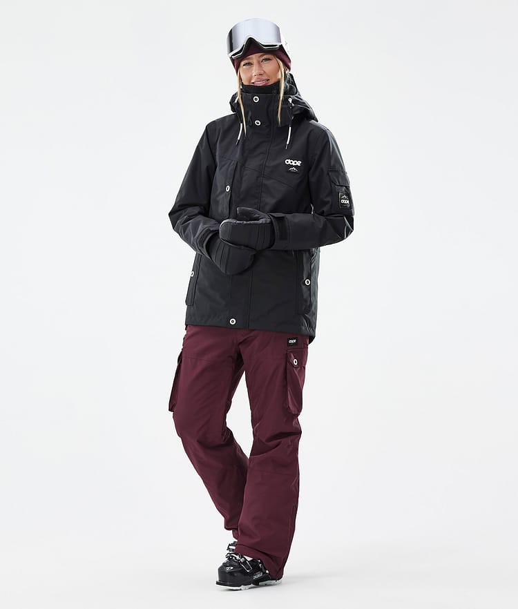 Iconic W Skihose Damen Burgundy