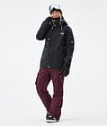 Iconic W Snowboardbyxa Dam Burgundy, Bild 2 av 7