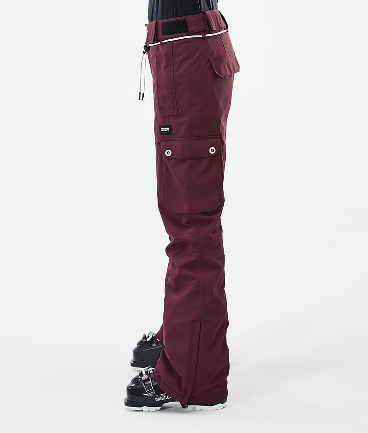 Iconic W Skihose Damen Burgundy