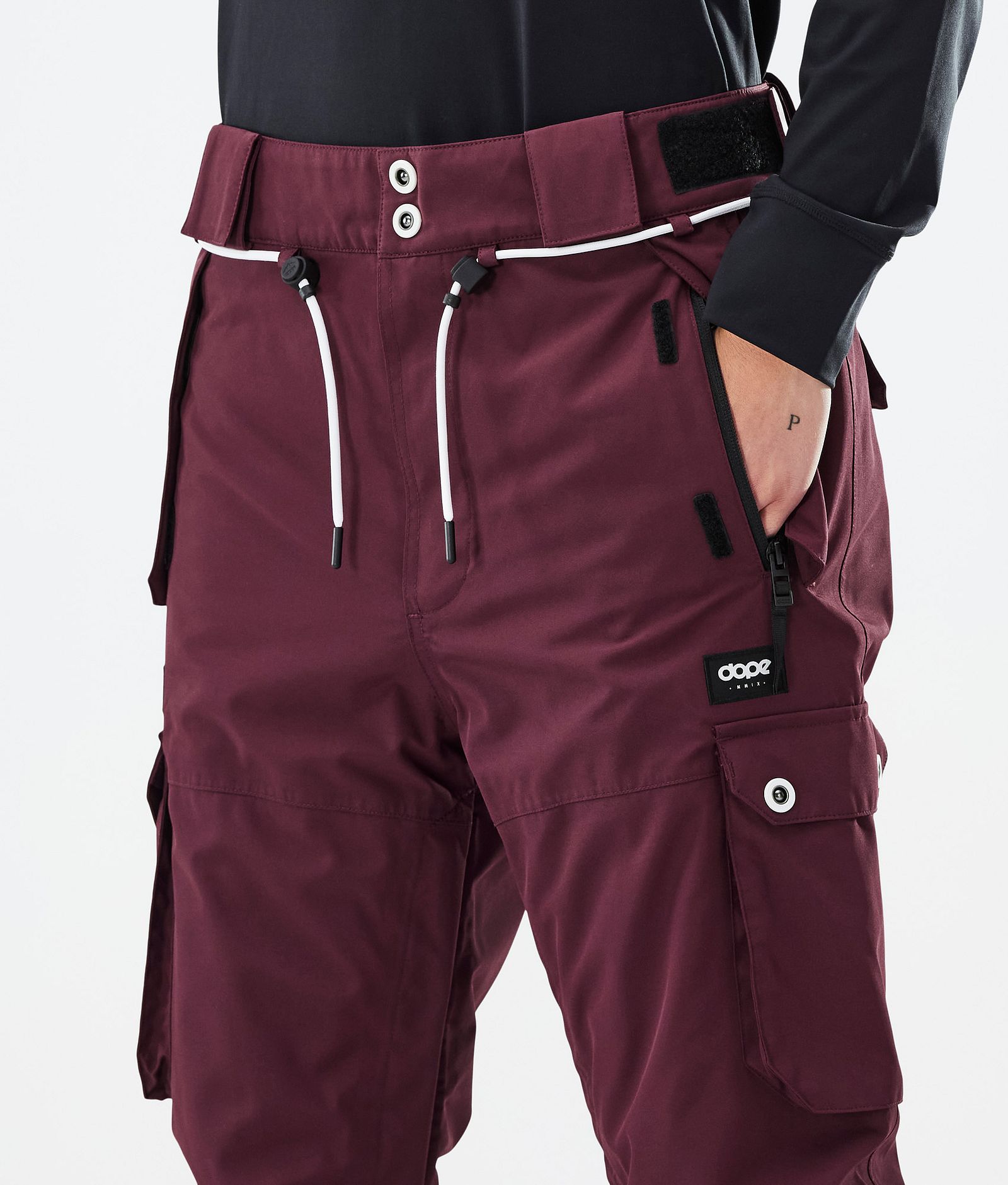 Iconic W Spodnie Narciarskie Kobiety Burgundy, Zdjęcie 5 z 7