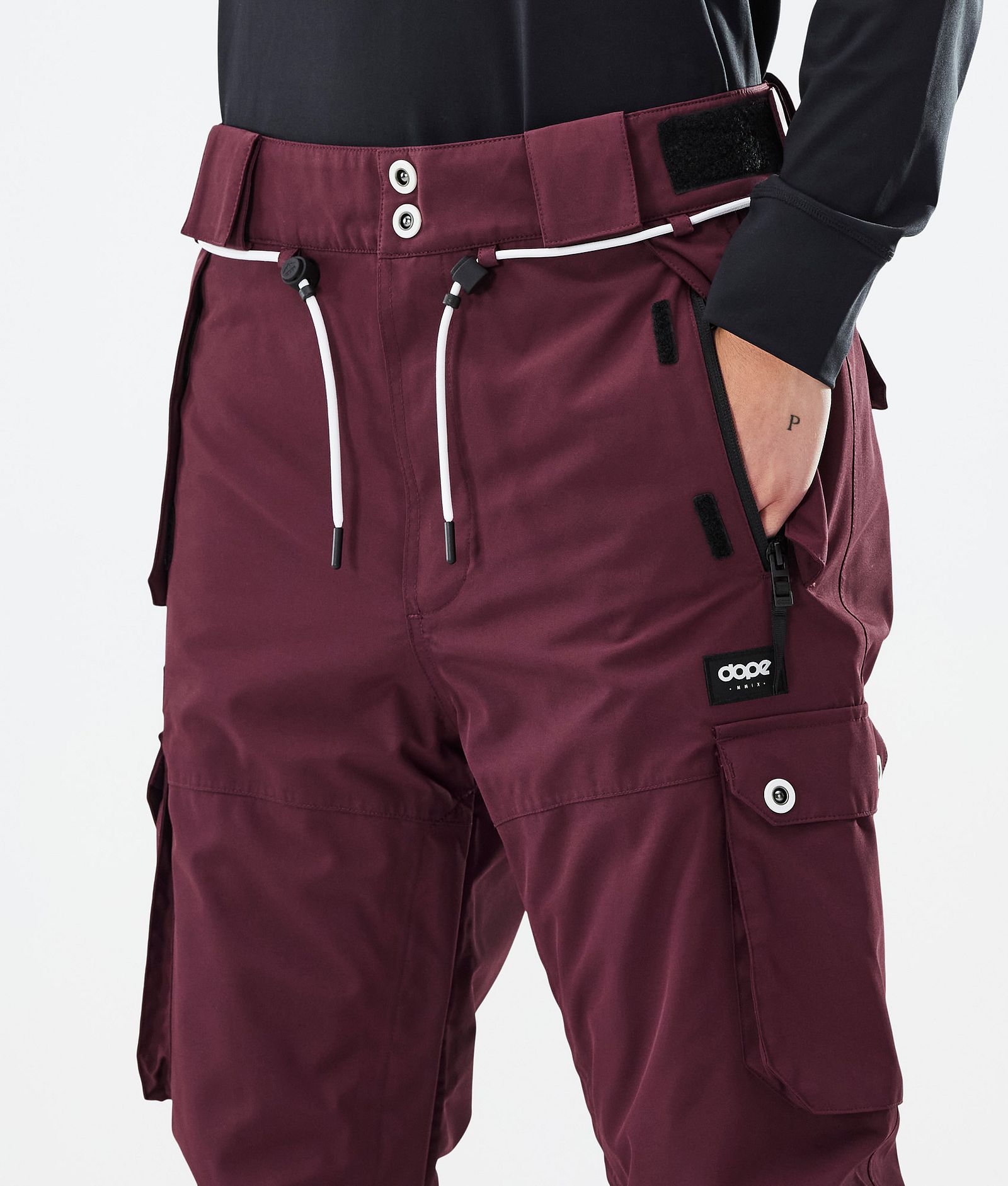 Iconic W Pantalon de Ski Femme Burgundy, Image 5 sur 7