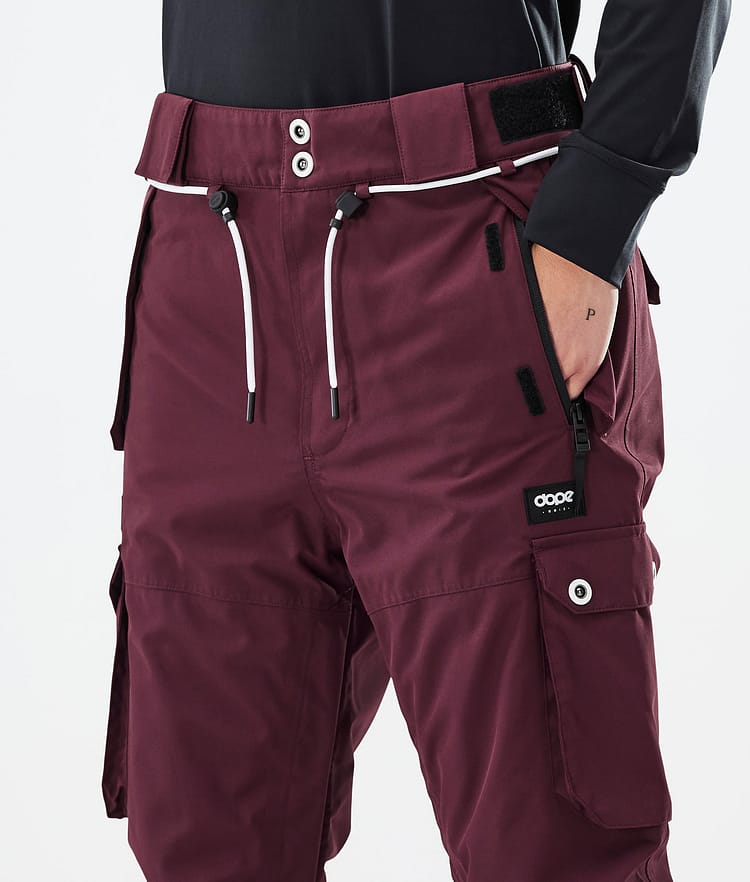 Iconic W Pantaloni Snowboard Donna Burgundy, Immagine 5 di 7