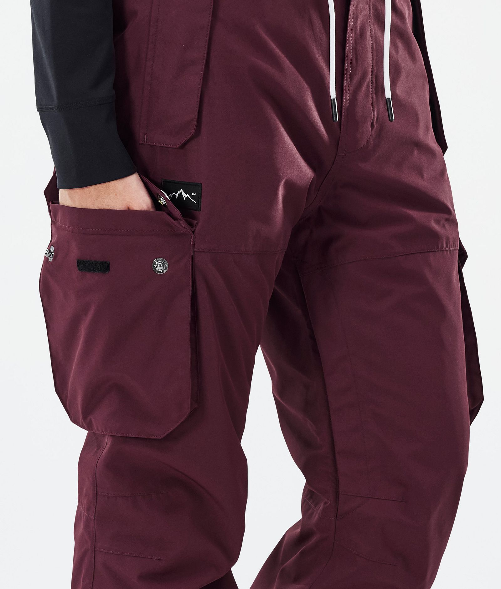 Iconic W Pantalon de Ski Femme Burgundy, Image 6 sur 7