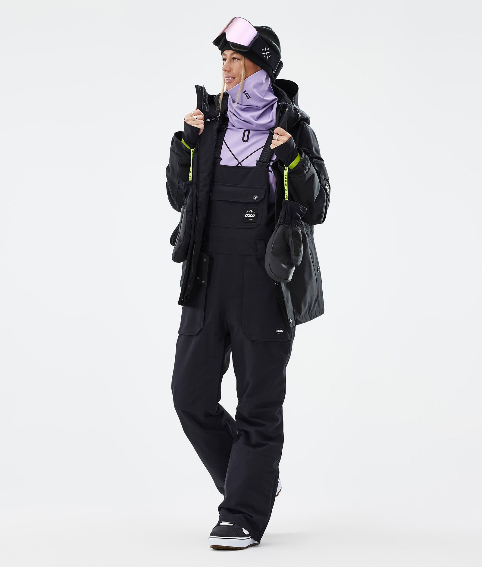 Notorious B.I.B W Pantaloni Snowboard Donna Black, Immagine 2 di 7