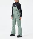 Notorious B.I.B W Pantaloni Sci Donna Faded Green