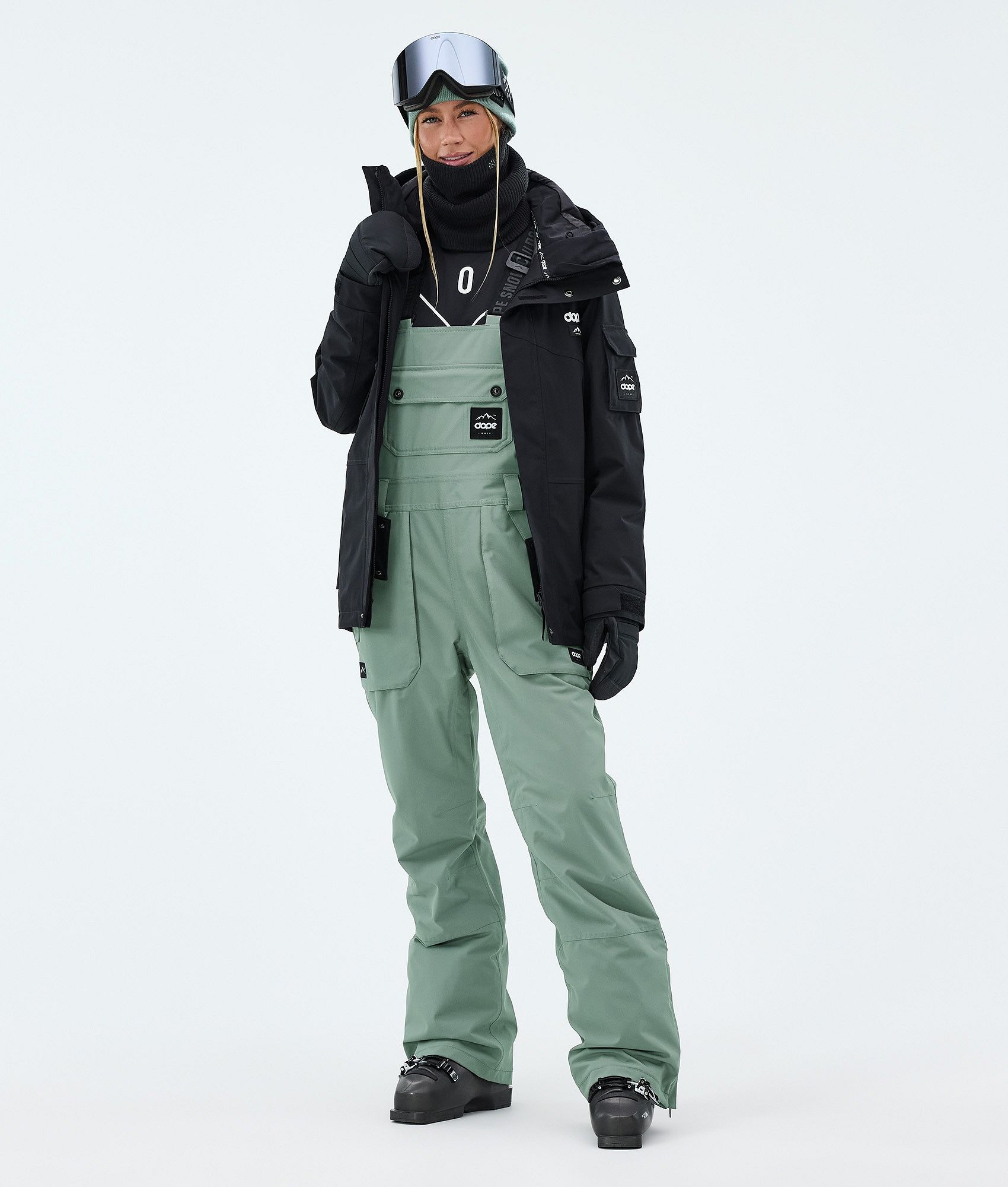 Dope Notorious B.I.B W Ski Pants Women Faded Green | Dopesnow.com