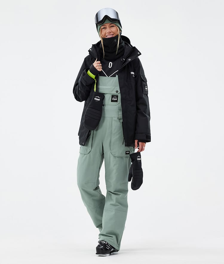 Notorious B.I.B W Pantalon de Ski Femme Faded Green, Image 2 sur 7