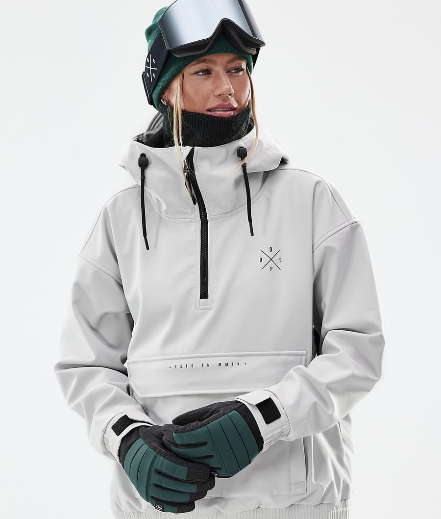 Cyclone W Snowboard Jacket Women Light Grey