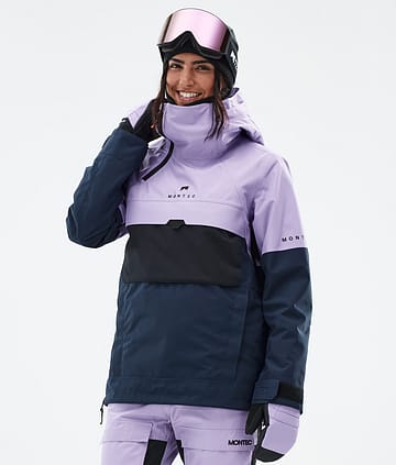 Dune W Snowboard Jacket Femme Faded Violet/Black/Dark Blue