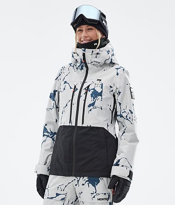 Moss W Snowboard Jacket Femme Ice/Black