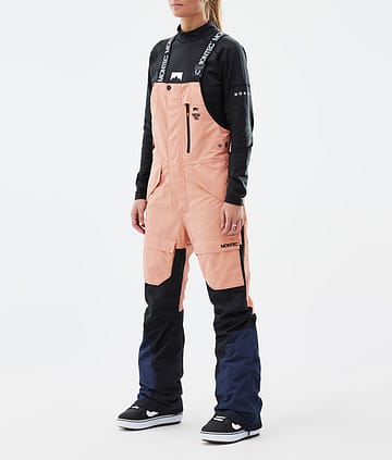 Fawk W Snowboard Pants Femme Faded Peach/Black/Dark Blue