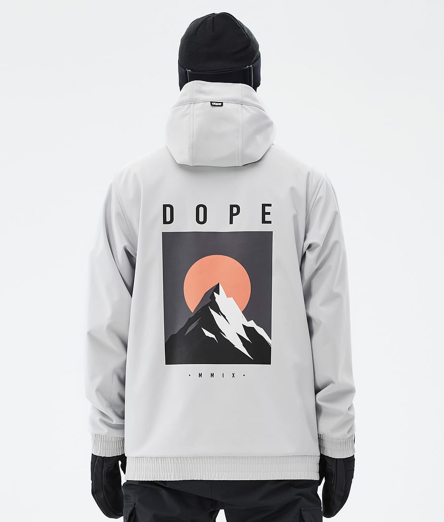 Dope Yeti Snowboard Jacket Light Grey