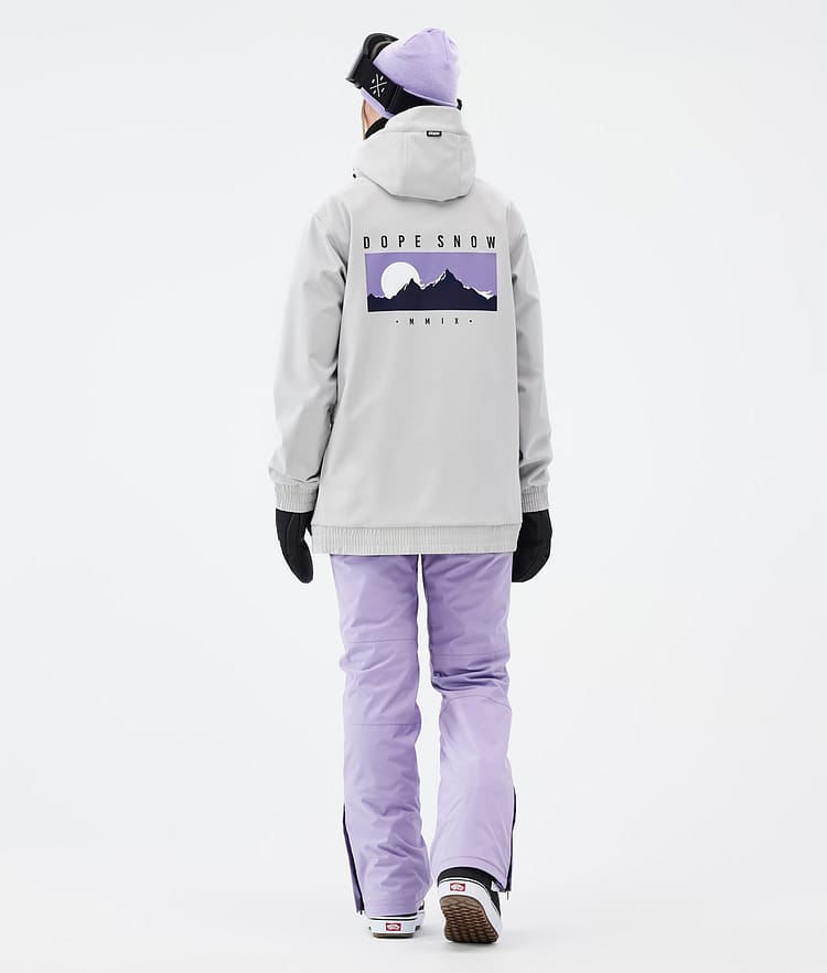 Yeti W Snowboardjakke Dame Silhouette Light Grey, Billede 3 af 7
