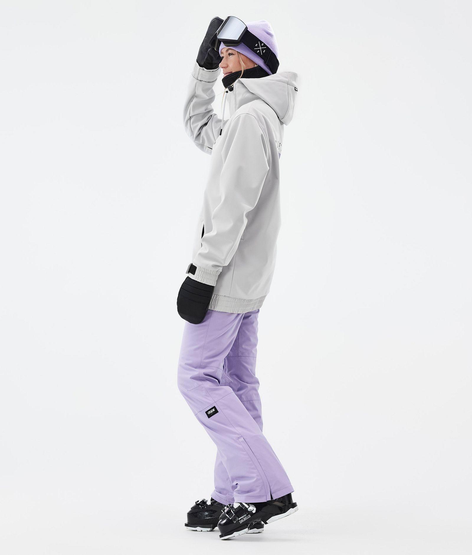Yeti W Veste de Ski Femme Silhouette Light Grey, Image 4 sur 7