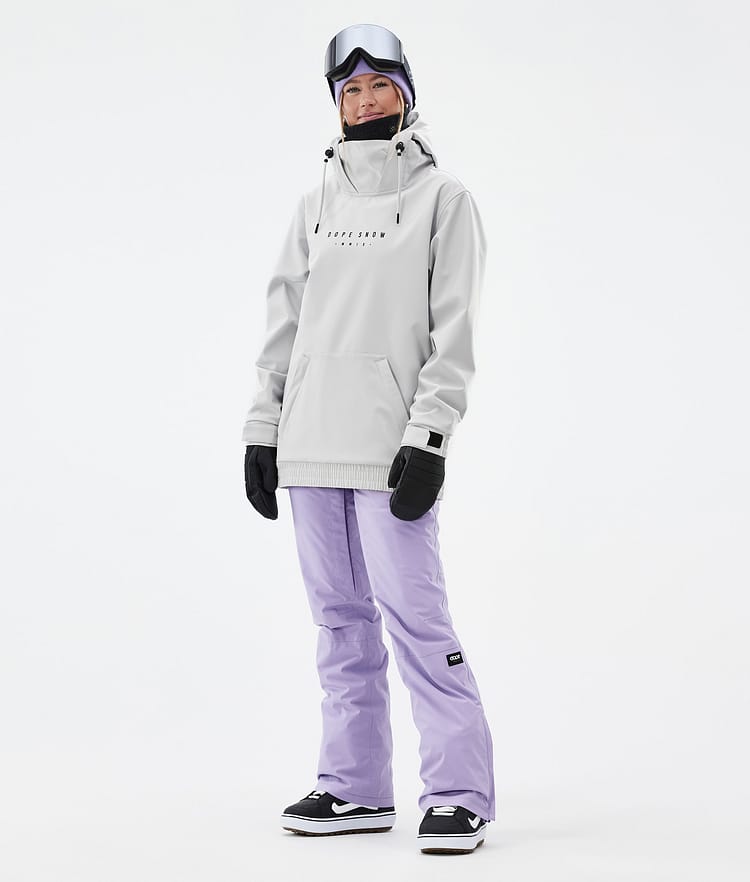 Yeti W Snowboardjakke Dame Silhouette Light Grey, Billede 5 af 7