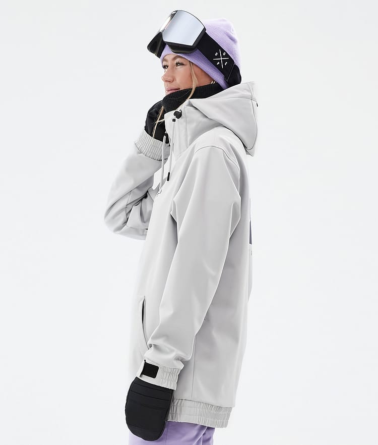 Yeti W Snowboardjakke Dame Silhouette Light Grey, Billede 6 af 7