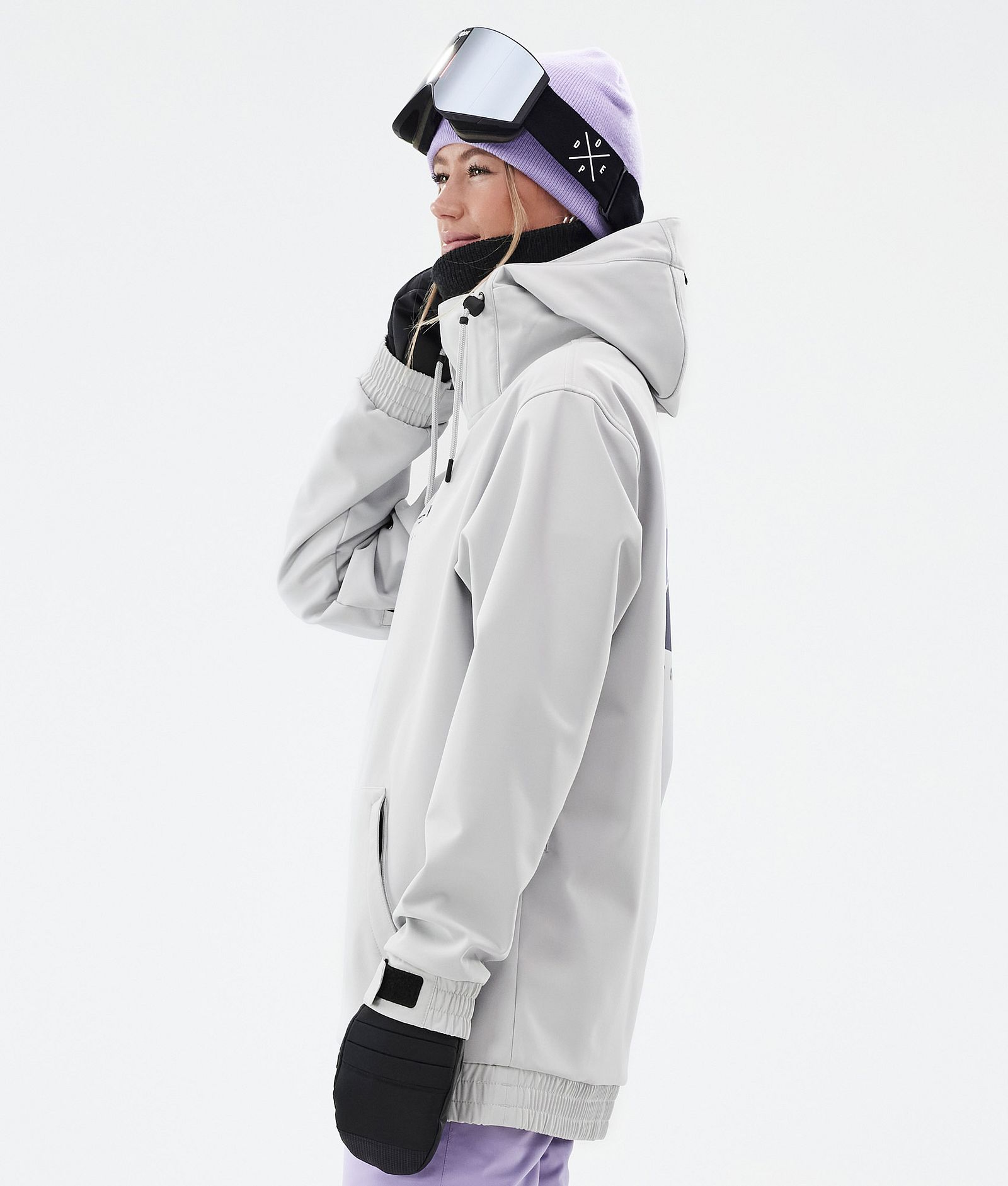 Yeti W Snowboardjakke Dame Silhouette Light Grey