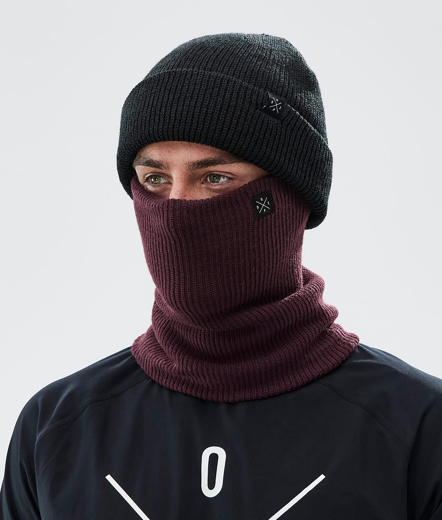 2X-Up Knitted Facemask Burgundy