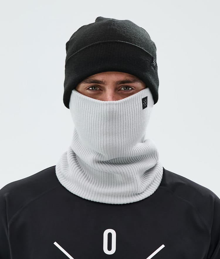 2X-Up Knitted Facemask Light Grey, Image 2 of 3