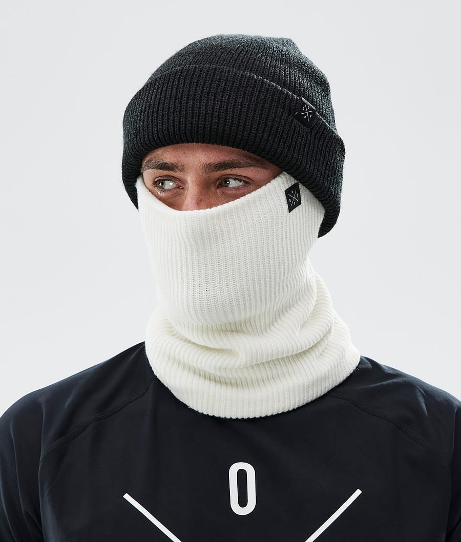 2X-Up Knitted Facemask Old White