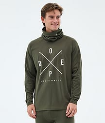 Dope Snuggle Base Layer Top Men 2X-Up Olive Green