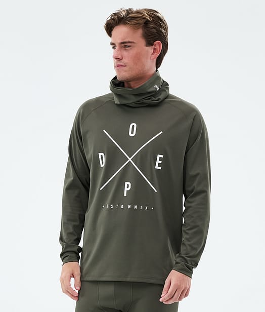Snuggle Base Layer Top Men 2X-Up Olive Green