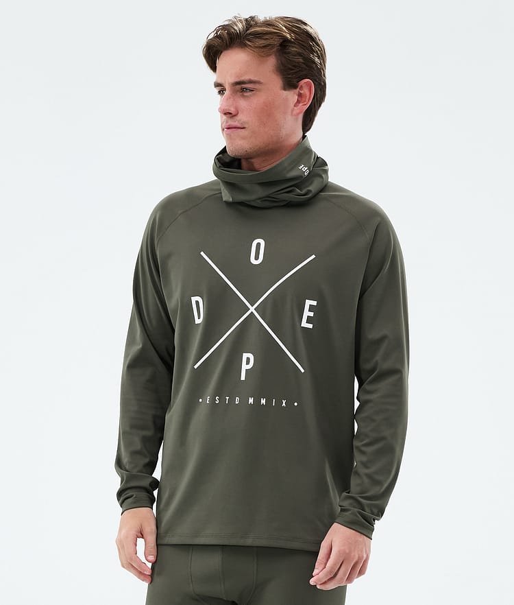 Snuggle Base Layer Top Men 2X-Up Olive Green, Image 1 of 7