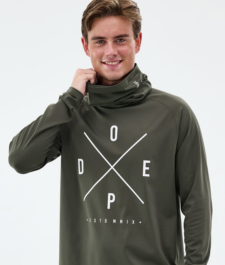 Snuggle Base Layer Top Men 2X-Up Olive Green, Image 2 of 7