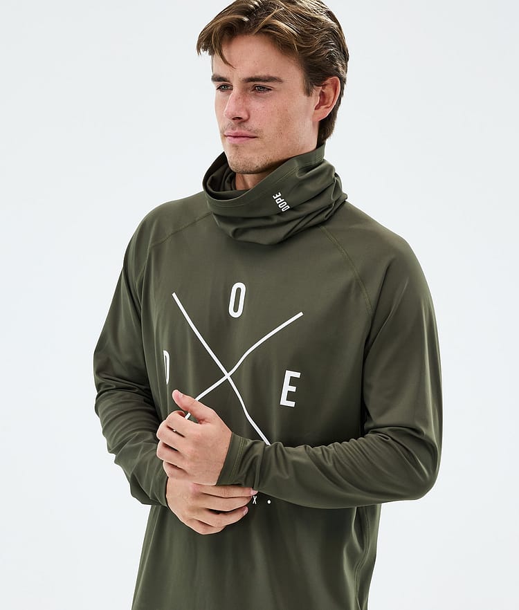 Snuggle Base Layer Top Men 2X-Up Olive Green, Image 2 of 7