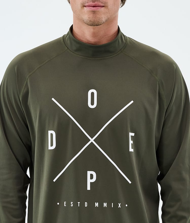Snuggle Base Layer Top Men 2X-Up Olive Green, Image 6 of 7