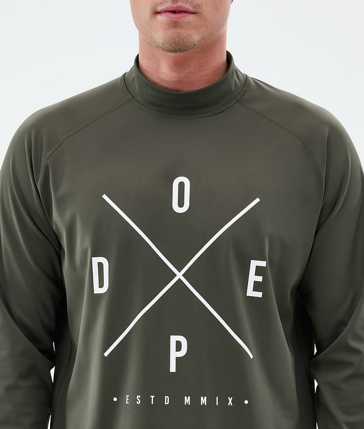 Snuggle Base Layer Top Men 2X-Up Olive Green, Image 6 of 7