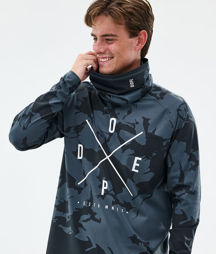 Snuggle Base Layer Top Men 2X-Up Metal Blue Camo, Image 2 of 7