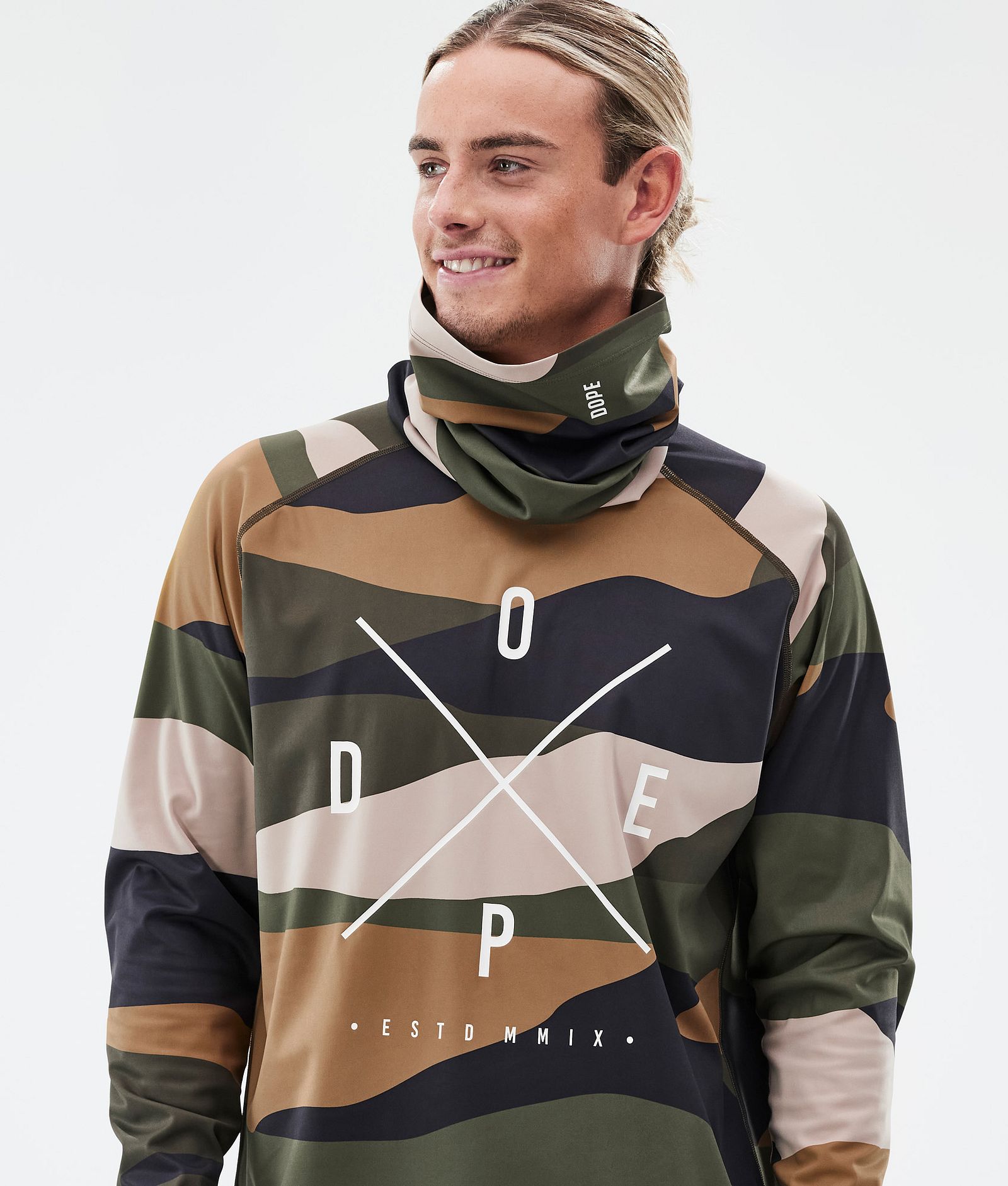 Snuggle Baselayer top Herre 2X-Up Shards Gold Green